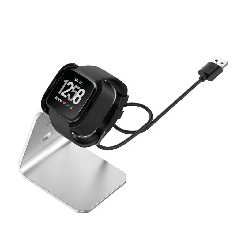 Aluminum alloy USB Charging Dock Cradle Dock Holder for -Fitbit Versa 2 / Versa 2 SE USB Smart Watch Charger Stand
Aluminum alloy USB Charging Dock Cradle Dock Holder for -Fitbit Versa 2 / Versa 2 SE USB Smart Watch Charger Stand