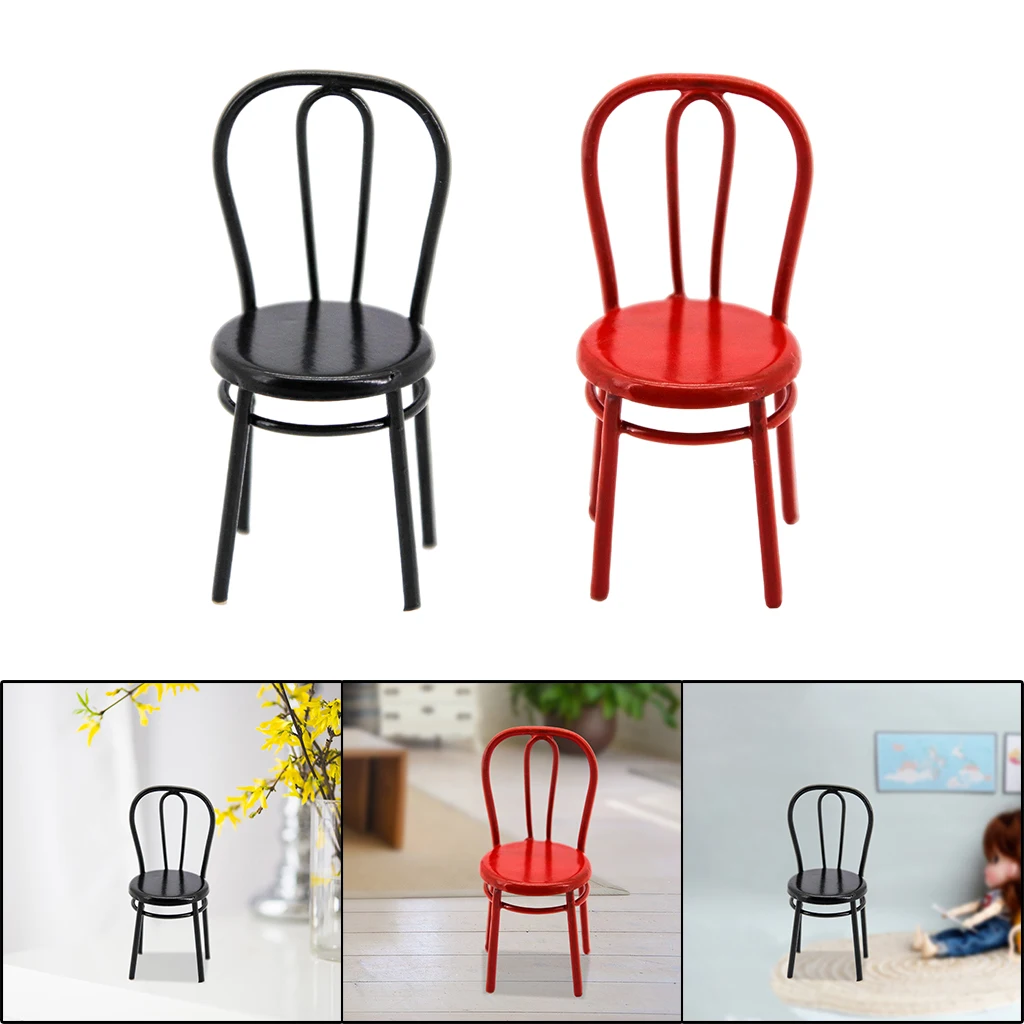 1:24 Hand Painted Metal Dollhouse Miniature Dining Chair Toy Simulation Furniture for Children Gift
1:24 Hand Painted Metal Dollhouse Miniature Dining Chair Toy Simulation Furniture for Children Gift