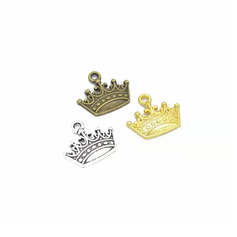 20pcs Three Color Plated Alloy Crown Charm Pendant For Jewelry Making 
20pcs Three Color Plated Alloy Crown Charm Pendant For Jewelry Making