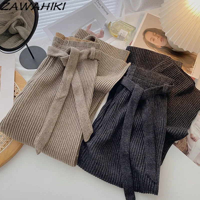 ZAWAHIKI Woolen Wide Leg Pants Women Autumn Winter New Style Korean Lazy Loose Joggers Straight High Waist Lace-up Casual Pant
ZAWAHIKI Woolen Wide Leg Pants Women Autumn Winter New Style Korean Lazy Loose Joggers Straight High Waist Lace-up Casual Pant