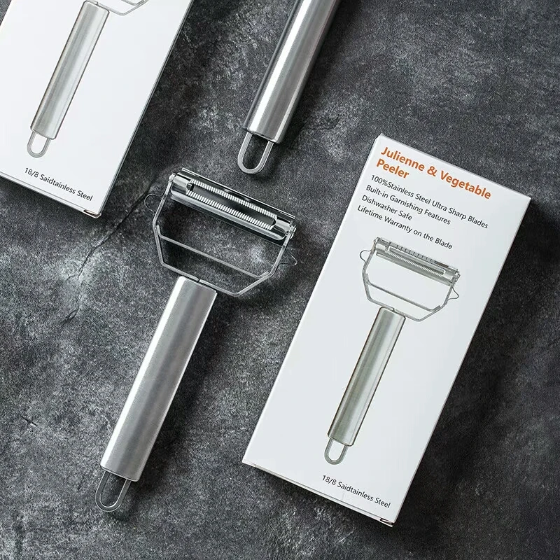 Vegetable Peeler Stainless Steel Potato Peeler Slicer Metal Julienne Peeler Grater for Carrot Fruit Vegetable Tools Dropshipping
Vegetable Peeler Stainless Steel Potato Peeler Slicer Metal Julienne Peeler Grater for Carrot Fruit Vegetable Tools Dropshipping