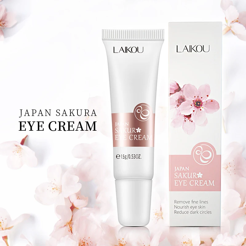 

Japan Sakura Eye Cream 15g Anti-wrinkle Anti-aging Remover Dark Circles Eye Care Puffiness Eye Serum for Beauty Facial care