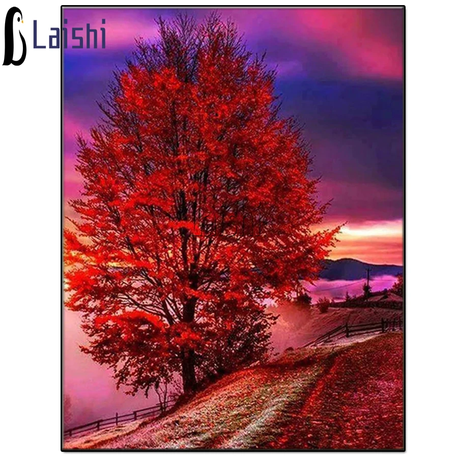 New 5d diy Diamond Embroidery Red Tree Landscape Diamond Painting Cross Stitch mosaic Full round square Drill Rhinestone Mosaic
New 5d diy Diamond Embroidery Red Tree Landscape Diamond Painting Cross Stitch mosaic Full round square Drill Rhinestone Mosaic