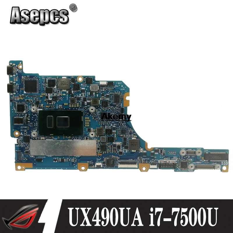 UX490UA материнская плата i7 7500U для For Asus ZenBook 3 Deluxe ноутбука (обмен)!|Материнские платы|