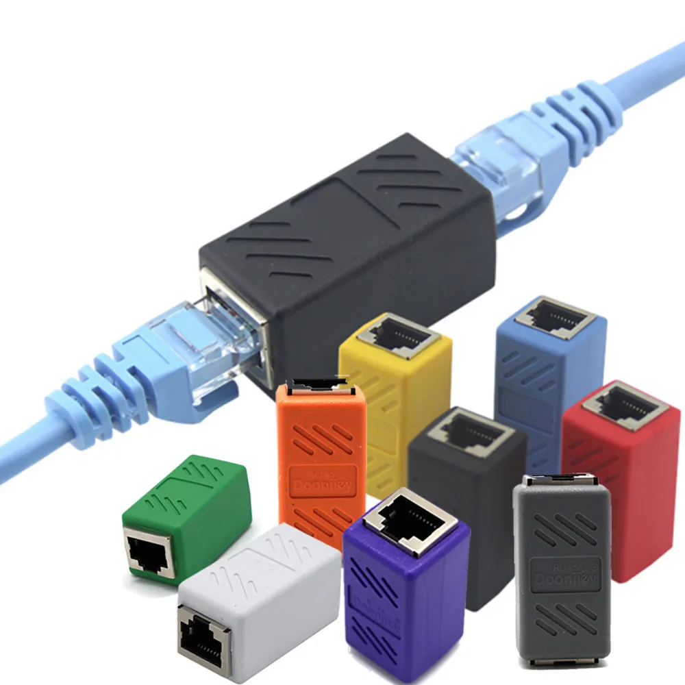 RJ45 Женский к женскому сети Ethernet LAN разъем адаптера Муфта расширитель модульный