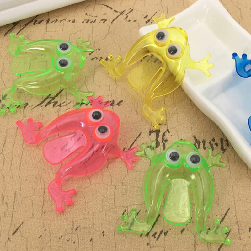 10Pcs Toy Jumping Frogs Novelty Assorted Hoppers Game Kids Party Birthday Education Toys For Children Action Figure | Игрушки и хобби