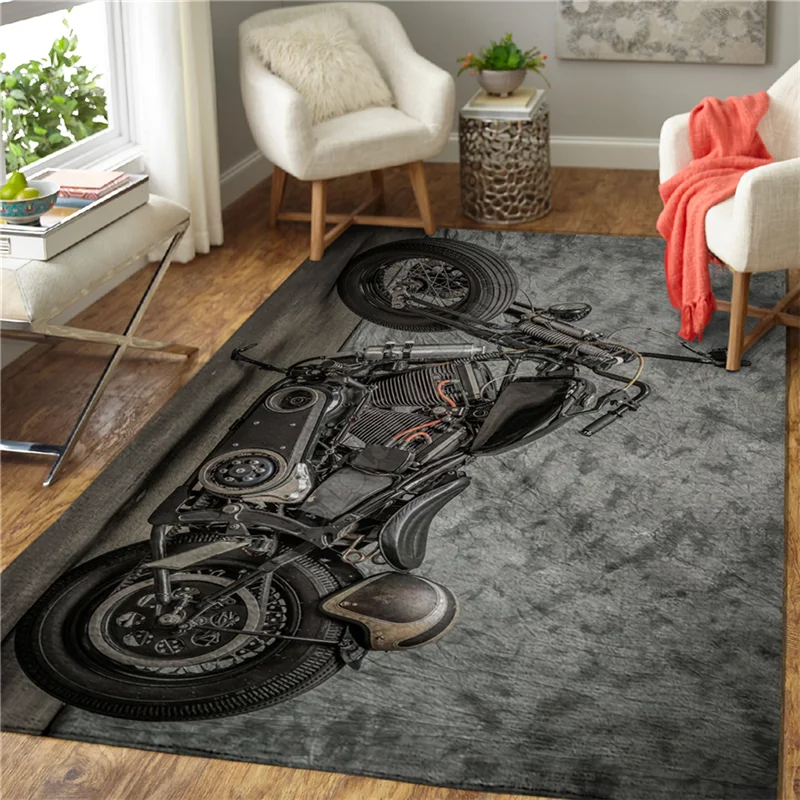Motorcycle 3D Printed Mat Rugs Anti-slip Large Rug Carpet Home Decoration Living Flannel Print Bedroom Non-slip Floor Rug
Motorcycle 3D Printed Mat Rugs Anti-slip Large Rug Carpet Home Decoration Living Flannel Print Bedroom Non-slip Floor Rug