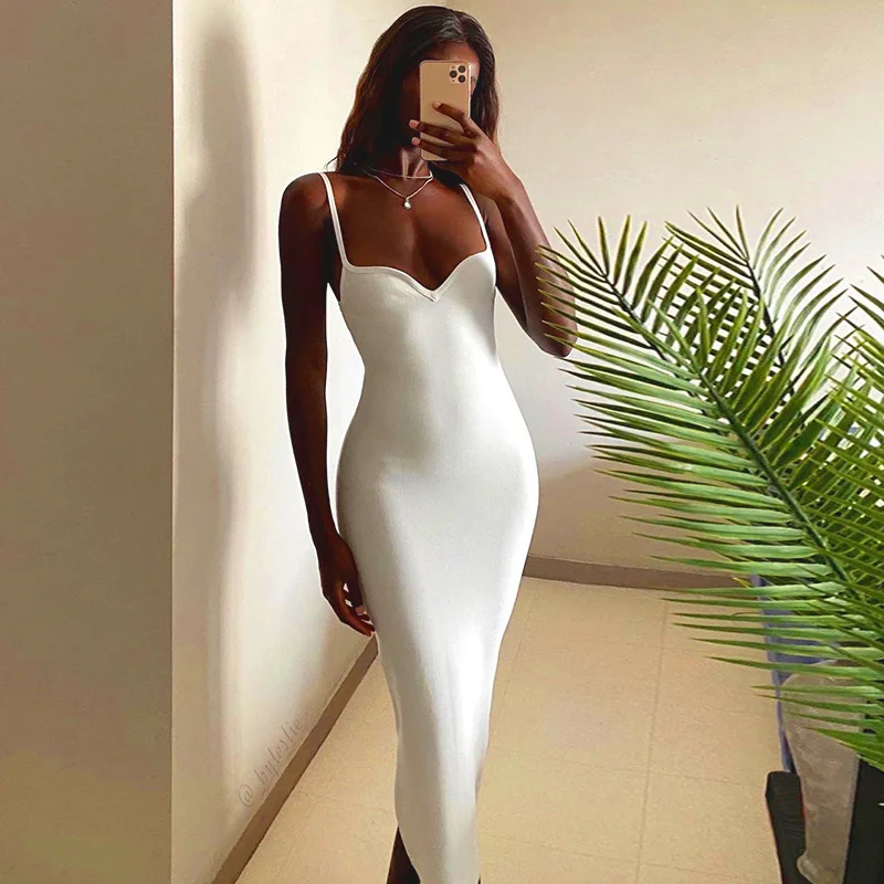 New Style Women's Dress Sexy Fashion Party Solid Color Open Back Suspender Bag Buttock Long Skirt Dress Women's Dress
New Style Women's Dress Sexy Fashion Party Solid Color Open Back Suspender Bag Buttock Long Skirt Dress Women's Dress