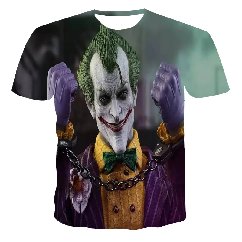 Men's short sleeve loose T-shirt clown 3D printing round neck pullover and men's casual streetwear fashion T-shirt XXS-6XL
Men's short sleeve loose T-shirt clown 3D printing round neck pullover and men's casual streetwear fashion T-shirt XXS-6XL