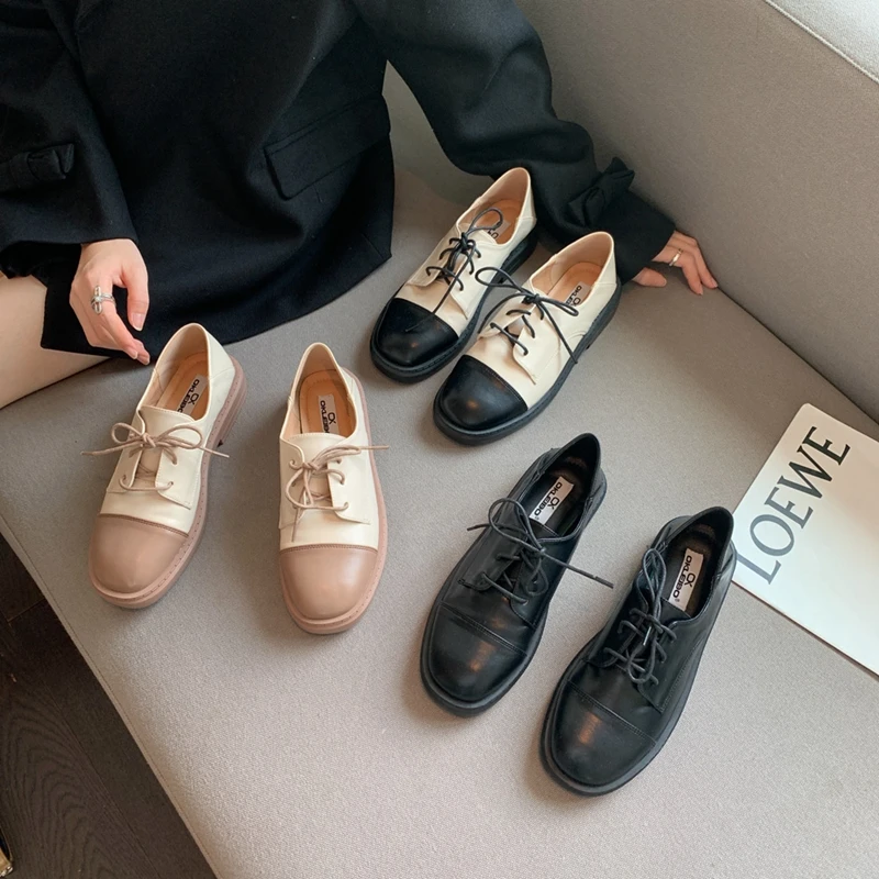 2021 Summer New Thick-heeled Shoes Female British Style Breathable Footwear All-match Spring And Autumn Increased Lace-up Casual
2021 Summer New Thick-heeled Shoes Female British Style Breathable Footwear All-match Spring And Autumn Increased Lace-up Casual
