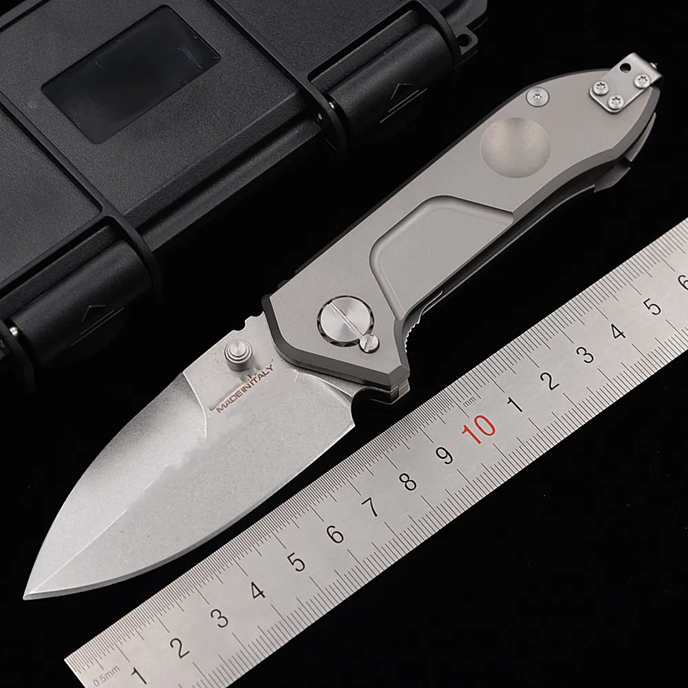 JUFULE Made Frame Rock TC4 Titanium N690 Folding Blade Ball Bearing Outdoor Kitchen Tactical Camping Hunting EDC Tool Knife
JUFULE Made Frame Rock TC4 Titanium N690 Folding Blade Ball Bearing Outdoor Kitchen Tactical Camping Hunting EDC Tool Knife