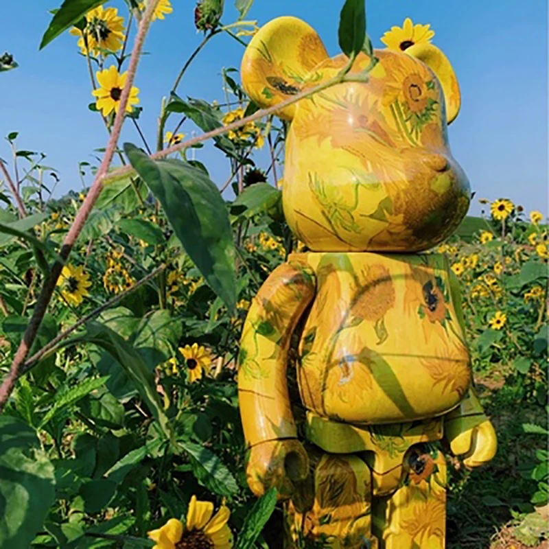 Bearbricklys 28cm 400% Bear&bricklys Toy Van Gogh sunflower Blocks Bear Toy Action Toy Figures Garage Kits Dolls Kids Toys
Bearbricklys 28cm 400% Bear&bricklys Toy Van Gogh sunflower Blocks Bear Toy Action Toy Figures Garage Kits Dolls Kids Toys