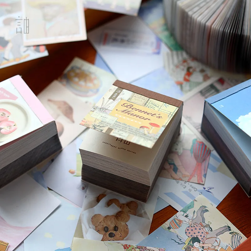 400 Patterns/set Vintage Style Retro Material Card Kraft Cards for Deco Stationery Kawaii Stationery Notepad Message Sticky Note
400 Patterns/set Vintage Style Retro Material Card Kraft Cards for Deco Stationery Kawaii Stationery Notepad Message Sticky Note