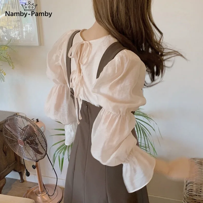 Summer Fashion Chic Puff Long Sleeve Blouse Women 2021 Spring New O Neck Lace Shirts Female Tops Elegant Vintage Femme Blusas
Summer Fashion Chic Puff Long Sleeve Blouse Women 2021 Spring New O Neck Lace Shirts Female Tops Elegant Vintage Femme Blusas