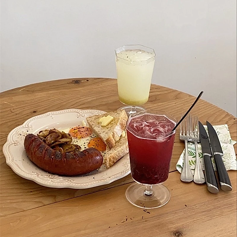 Simple Breakfast Glass Cup Goblet Drinking Glasses Whiskey Glass Cup Latte Machiatto Glass Coffee Cup Vasos Kitchen Accessories
Simple Breakfast Glass Cup Goblet Drinking Glasses Whiskey Glass Cup Latte Machiatto Glass Coffee Cup Vasos Kitchen Accessories
