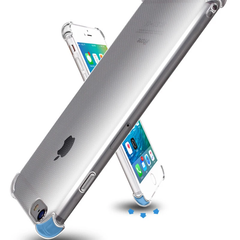 Прозрачный противоударный силиконовый чехол для iPhone 11 Pro X XS Max XR 6 5 S 7 8 SE 2 2020 Plus 360
