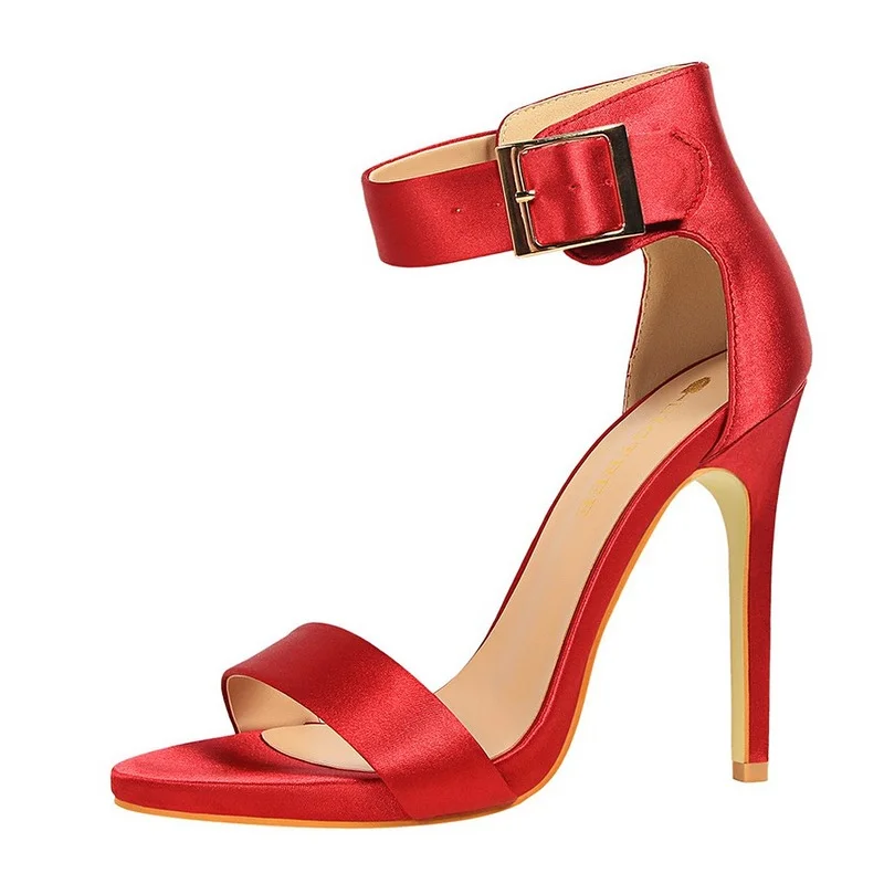 Women Sandals Plus Size 43 Ankle Strap High Heel Sandals Women Sexy Summer Heeled Sandals Silk Open Toe Party Wedding Red Shoes
Women Sandals Plus Size 43 Ankle Strap High Heel Sandals Women Sexy Summer Heeled Sandals Silk Open Toe Party Wedding Red Shoes