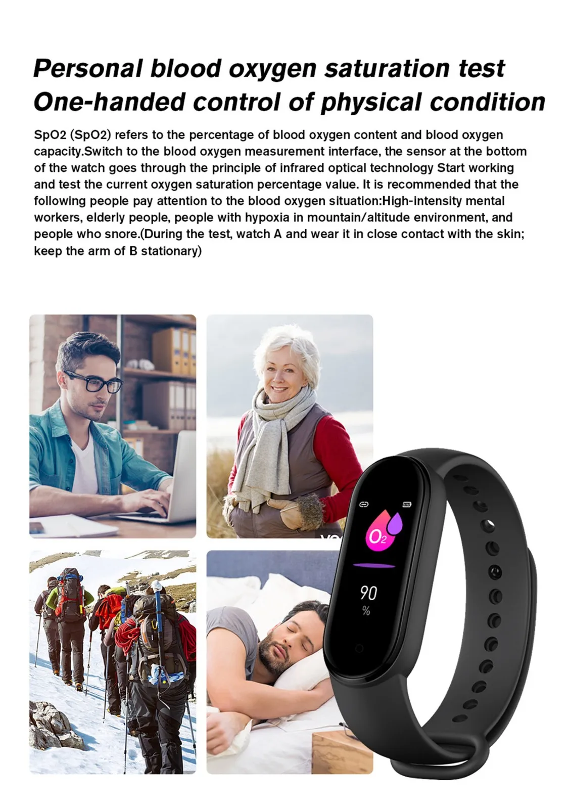 NEW M6 Smart Watch Bracelet Sphygmomanometer Fitness Color Screen Sports Bracelet Smart Clock Hour GPS Positioning For Xiaomi
NEW M6 Smart Watch Bracelet Sphygmomanometer Fitness Color Screen Sports Bracelet Smart Clock Hour GPS Positioning For Xiaomi