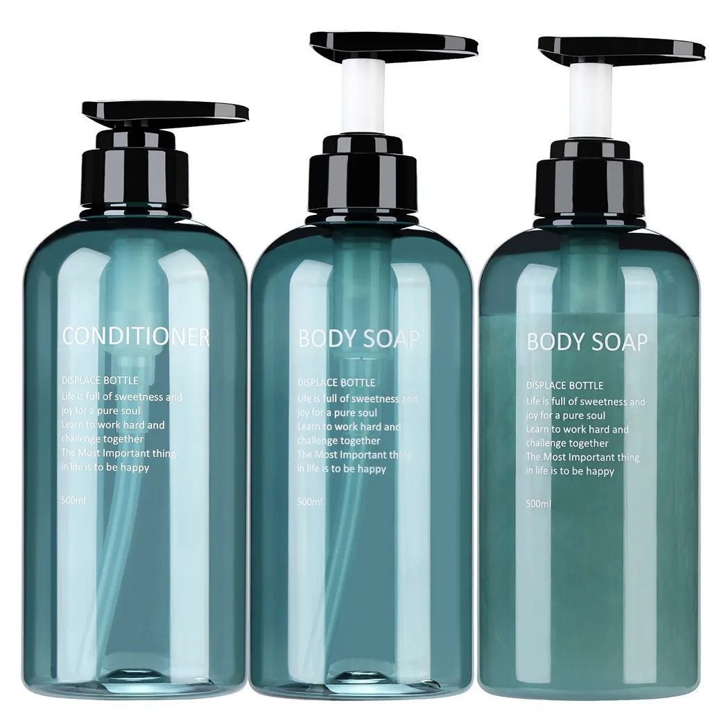 3Pcs 500ml Portable Soap Dispensers Empty Bottle Shampoo Shower Gel Hair Conditioner Press Dispenser Home Bathroom Storage
3Pcs 500ml Portable Soap Dispensers Empty Bottle Shampoo Shower Gel Hair Conditioner Press Dispenser Home Bathroom Storage