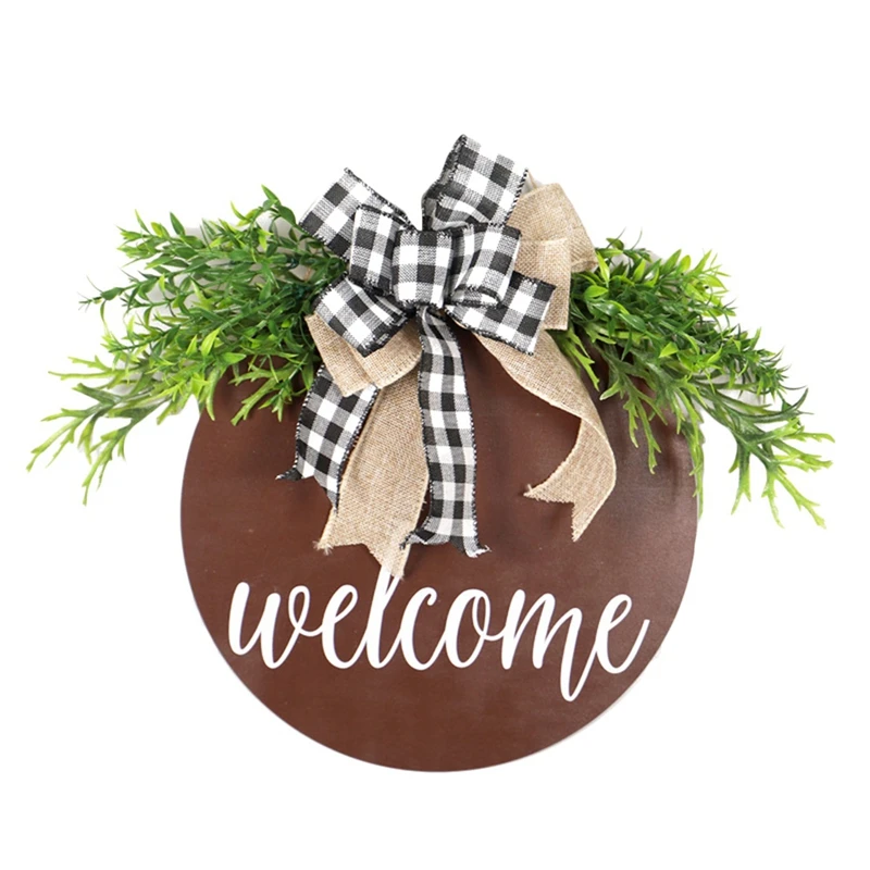 Welcome Sign for Front Porch - Rustic Wooden Door Hanging Farmhouse Front Door Decorations for Home Restaurant
Welcome Sign for Front Porch - Rustic Wooden Door Hanging Farmhouse Front Door Decorations for Home Restaurant