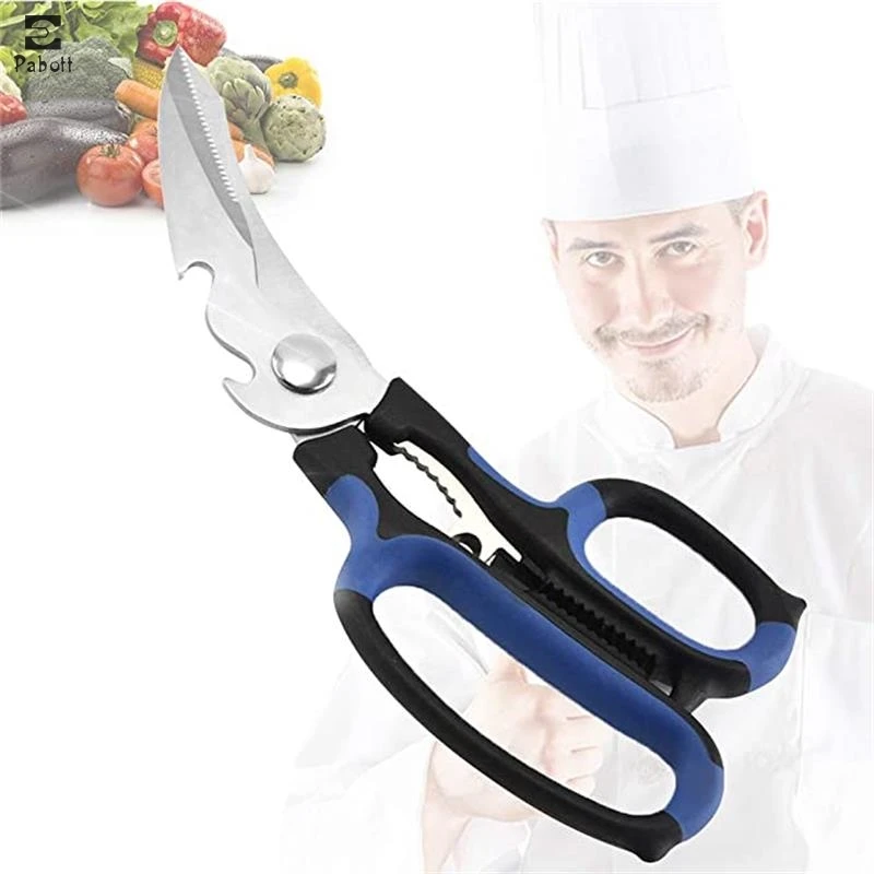 Kitchen Scissors Safe Stainless Steel Cooking Knives Heavy Duty Food Shears for Poultry Chicken Bones Seafood Meat Vegetable
Kitchen Scissors Safe Stainless Steel Cooking Knives Heavy Duty Food Shears for Poultry Chicken Bones Seafood Meat Vegetable