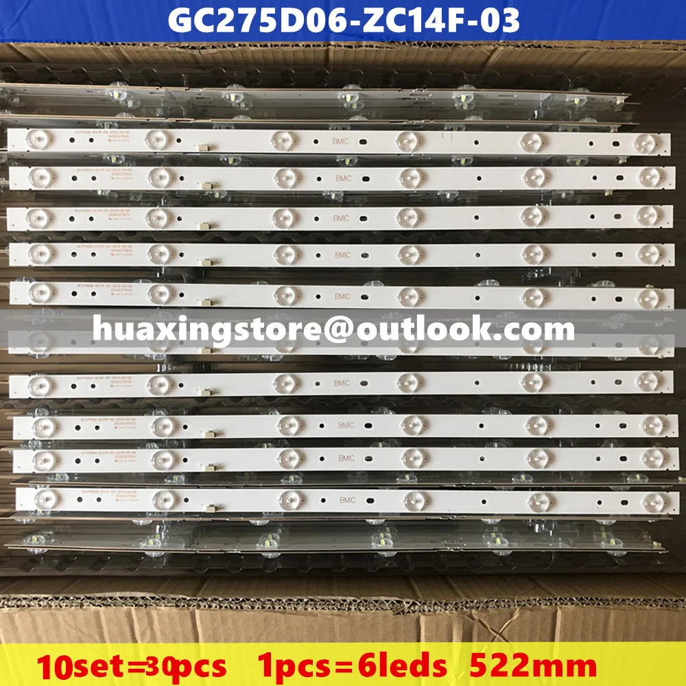10set=30pçs Retroiluminação LED tira GC275D06-ZC14F-03 303GC275031 para 28PHF2056/T3 1 pcs = 6led
10set=30pçs Retroiluminação LED tira GC275D06-ZC14F-03 303GC275031 para 28PHF2056/T3 1 pcs = 6led