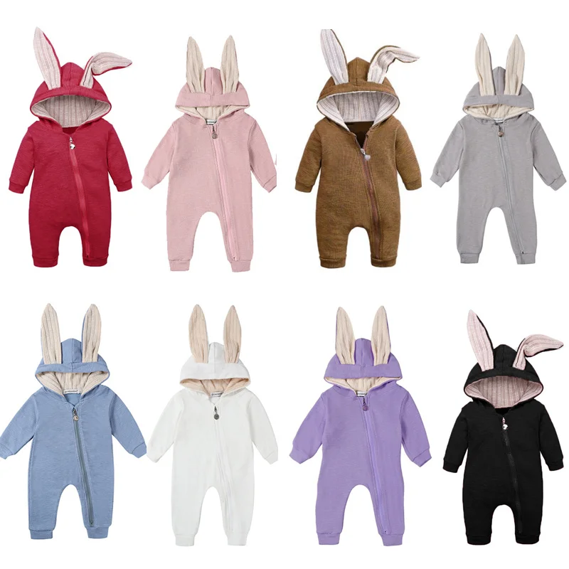 Boys Girls Clothes Hooded Baby Rompers For Babies Newborn Clothing Infant Cute Rabbit Ear Costume Jumpsuit Baby Outfit
Boys Girls Clothes Hooded Baby Rompers For Babies Newborn Clothing Infant Cute Rabbit Ear Costume Jumpsuit Baby Outfit
