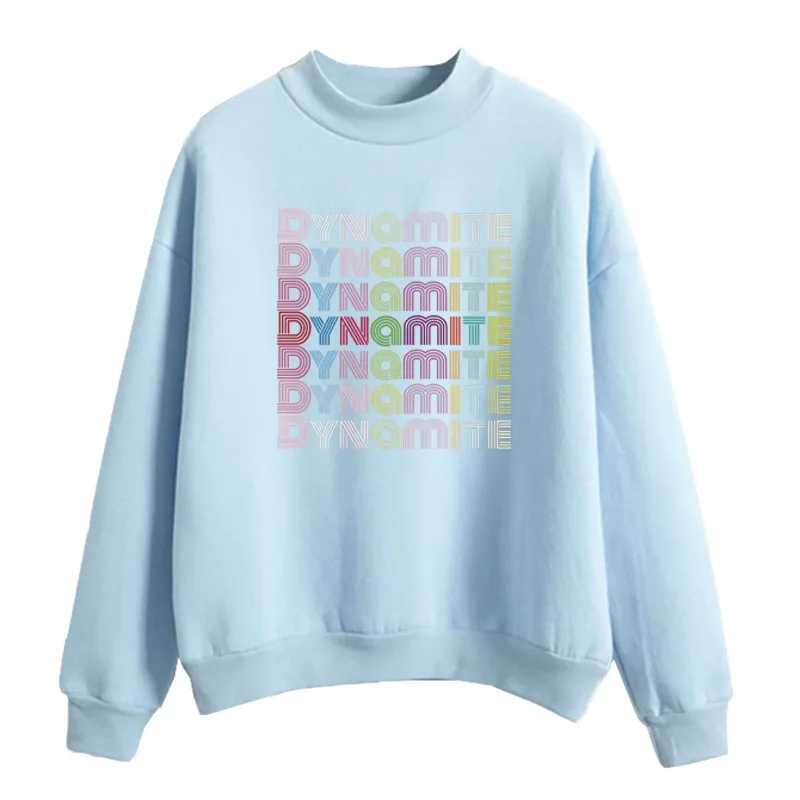 Bangtan Boys dynamite print round neck versatile women's long-sleeved middle-neck sweatshirt casual men's and women's pullover
Bangtan Boys dynamite print round neck versatile women's long-sleeved middle-neck sweatshirt casual men's and women's pullover