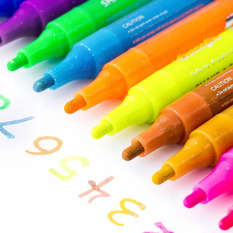 12 Colors Glitter Highlighter Pen Fluorescent Marker Set DIY Journal Graffiti Drawing Scrapbooking Stationery School M5TB
12 Colors Glitter Highlighter Pen Fluorescent Marker Set DIY Journal Graffiti Drawing Scrapbooking Stationery School M5TB