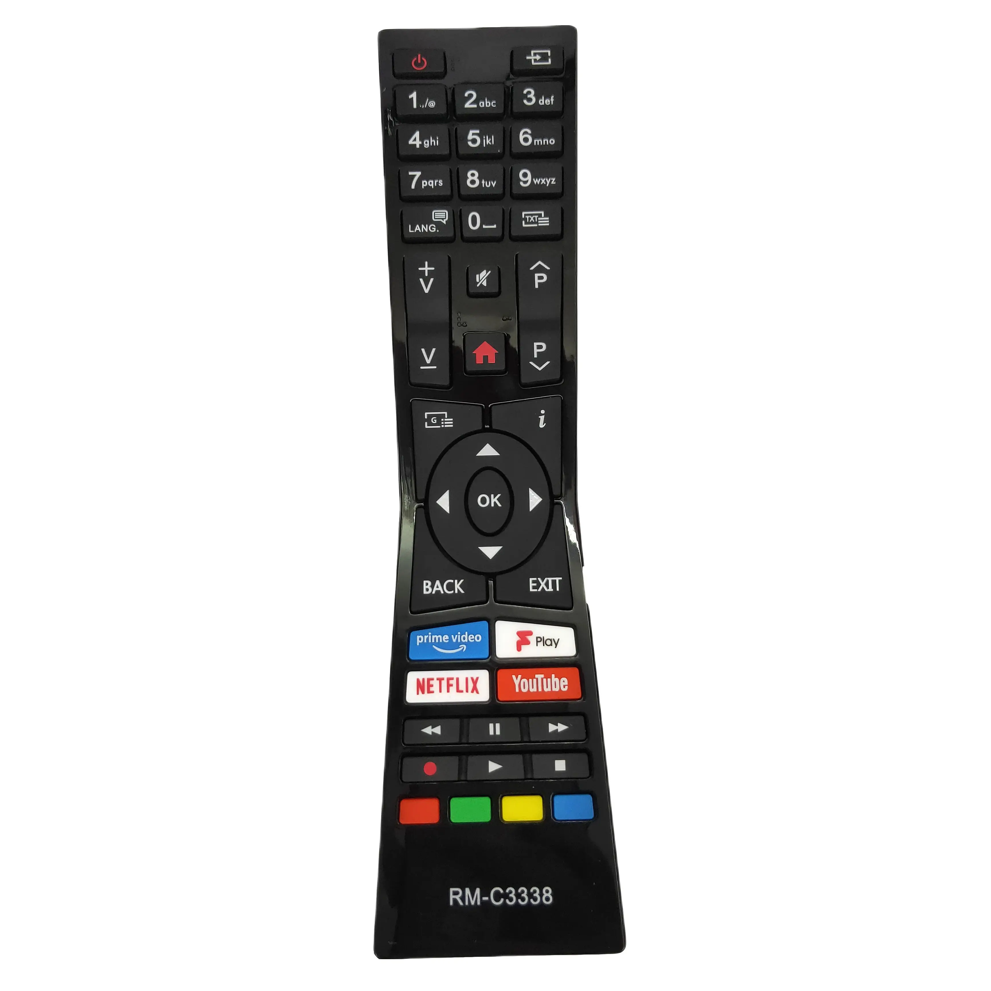 

New RM-C3338 Replacemen For JVC Smart LED TV Remote Control For LT24C680 LT-24C680 With Prime Video Youtube NetFlix Fplay