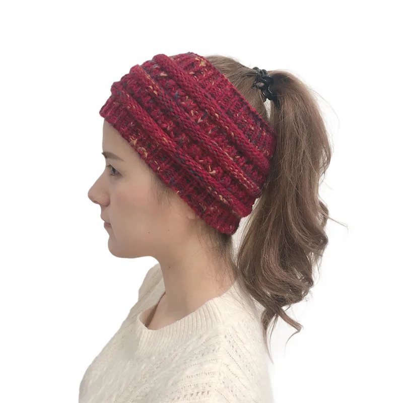 Women Head Band Headwear Fashion New Knitted Headband Hair Ski Hat Winter Warm Knit Scarf Accessories | Аксессуары для одежды