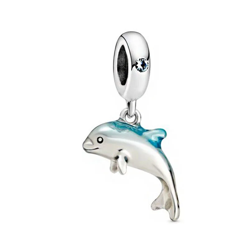 2020 Summer 925 Sterling Silver Jewelry Beads The Dolphin Dangle Charm Fit Original Pan Bracelets Women DIY Fashion Gift
2020 Summer 925 Sterling Silver Jewelry Beads The Dolphin Dangle Charm Fit Original Pan Bracelets Women DIY Fashion Gift