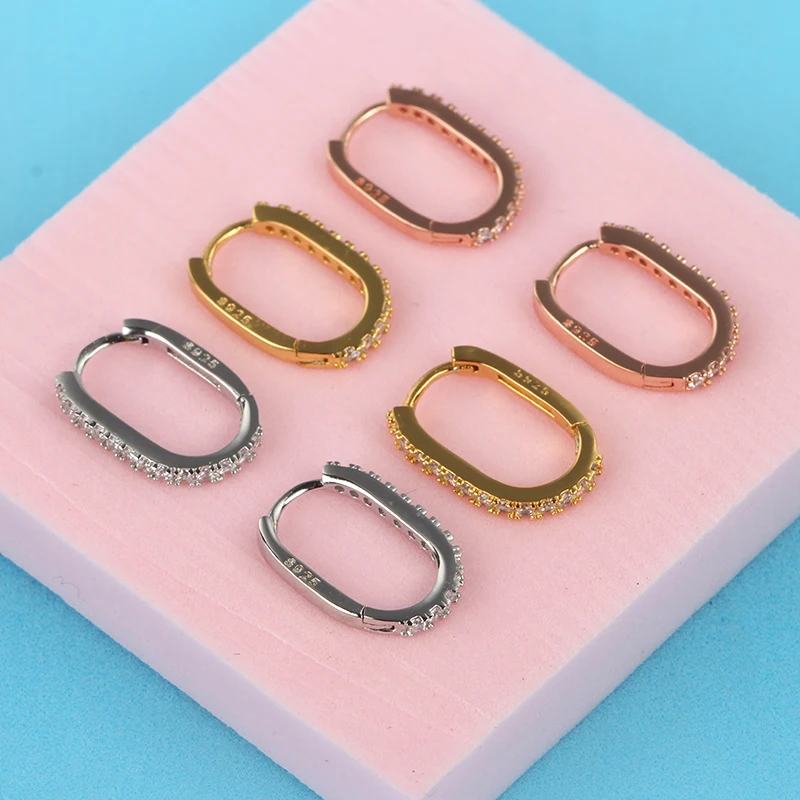 Женские золотистые серьги-кольца Huggie маленькие серьги серебристого цвета с
