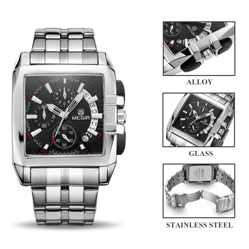 Real Photo!!!!! Men's Watches Luxury Top Brand Creative Business Stainless Steel Quartz Wristwatches Men Relogio Masculino 
Real Photo!!!!! Men's Watches Luxury Top Brand Creative Business Stainless Steel Quartz Wristwatches Men Relogio Masculino