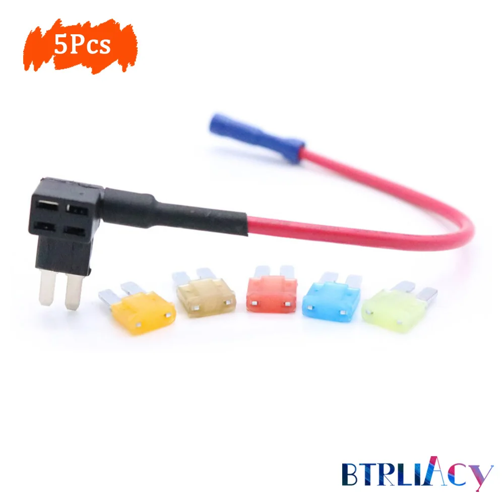 BTRLIACY 5Pcs Mini Car Fuse 5A 7.5A 10A 15A 20A Blade Fuse Holder Set Kit InLine Fuse Holders Car Replacement Fuses Wholesale
BTRLIACY 5Pcs Mini Car Fuse 5A 7.5A 10A 15A 20A Blade Fuse Holder Set Kit InLine Fuse Holders Car Replacement Fuses Wholesale