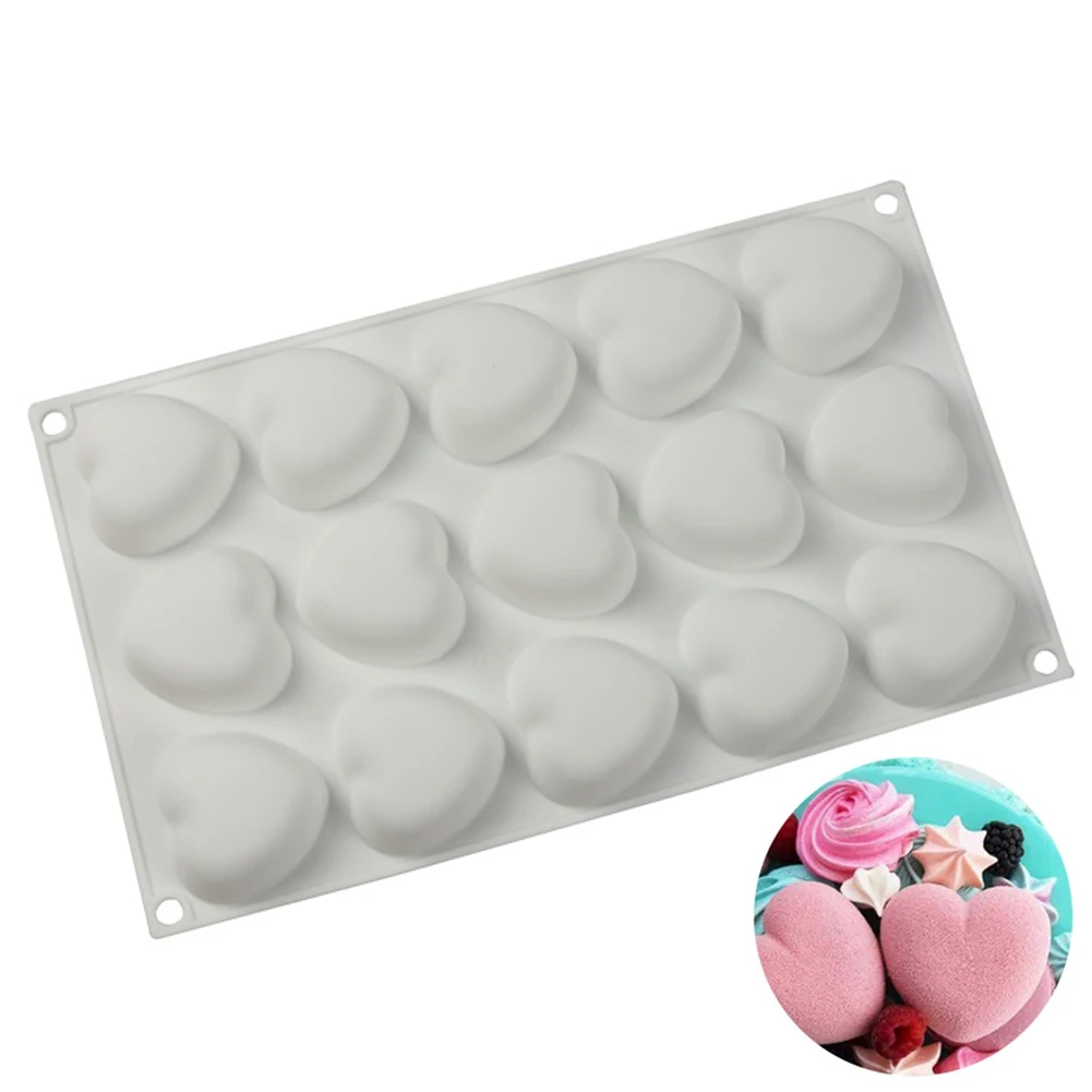 15 Grids Silicone Chocolate Mold Silicone Small Love Heart Shape Cake Baking Mould Non-stick Candle Molds Fondant Candy Mold
15 Grids Silicone Chocolate Mold Silicone Small Love Heart Shape Cake Baking Mould Non-stick Candle Molds Fondant Candy Mold
