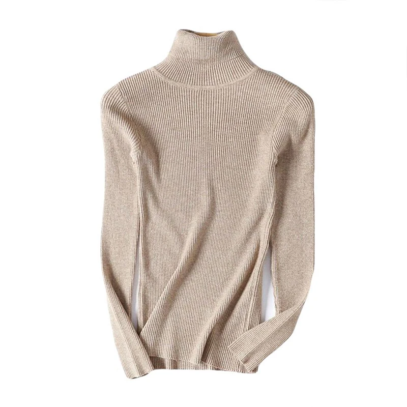 Hot-Selling Autumn And Winter New Women's High Collar Long Sleeve Slimming Solid Bottoming Pullover Sweater 
Hot-Selling Autumn And Winter New Women's High Collar Long Sleeve Slimming Solid Bottoming Pullover Sweater