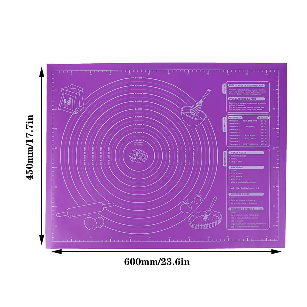 45X60MM Silicone Pad Baking Mat Sheet Large Baking Mat For Rolling Dough Pizza Dough Non-Stick Maker Holder Kitchen Tools
45X60MM Silicone Pad Baking Mat Sheet Large Baking Mat For Rolling Dough Pizza Dough Non-Stick Maker Holder Kitchen Tools