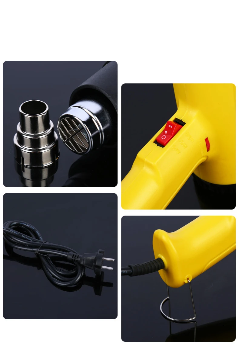 2000W Adjustable temperature hot air gun Smart digital display hot air gun Car film baking gun Heat shrink gun
2000W Adjustable temperature hot air gun Smart digital display hot air gun Car film baking gun Heat shrink gun