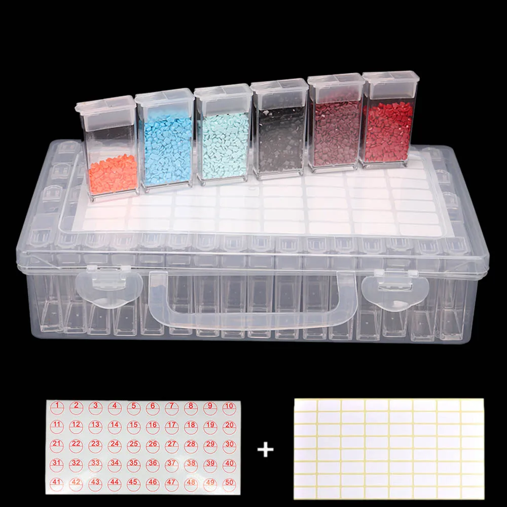 64/128/pcs Diamond Painting Tools Beads Container Rhinestone Diamond Embroidery Stone Storage Accessory Mosaic Convenience Box
64/128/pcs Diamond Painting Tools Beads Container Rhinestone Diamond Embroidery Stone Storage Accessory Mosaic Convenience Box
