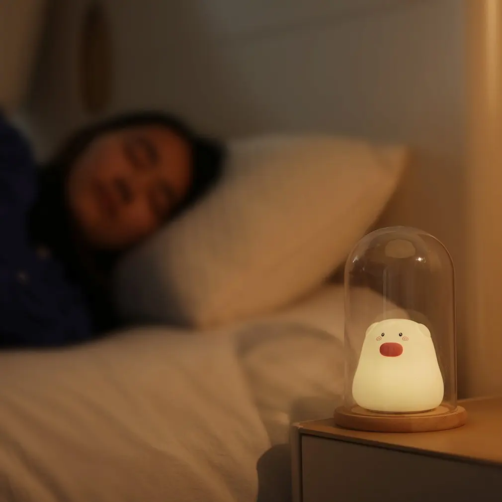 Creative Little White Pig Colorful Silicone Night Light Bedroom Bedside Eye Protection Atmosphere Night Light For Children
Creative Little White Pig Colorful Silicone Night Light Bedroom Bedside Eye Protection Atmosphere Night Light For Children