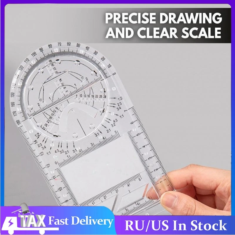 Outdoor Multifunctional Geometric Ruler Geometric Drawing Template Measuring Tool For School Office Supplies угломер Woodworking
Outdoor Multifunctional Geometric Ruler Geometric Drawing Template Measuring Tool For School Office Supplies угломер Woodworking