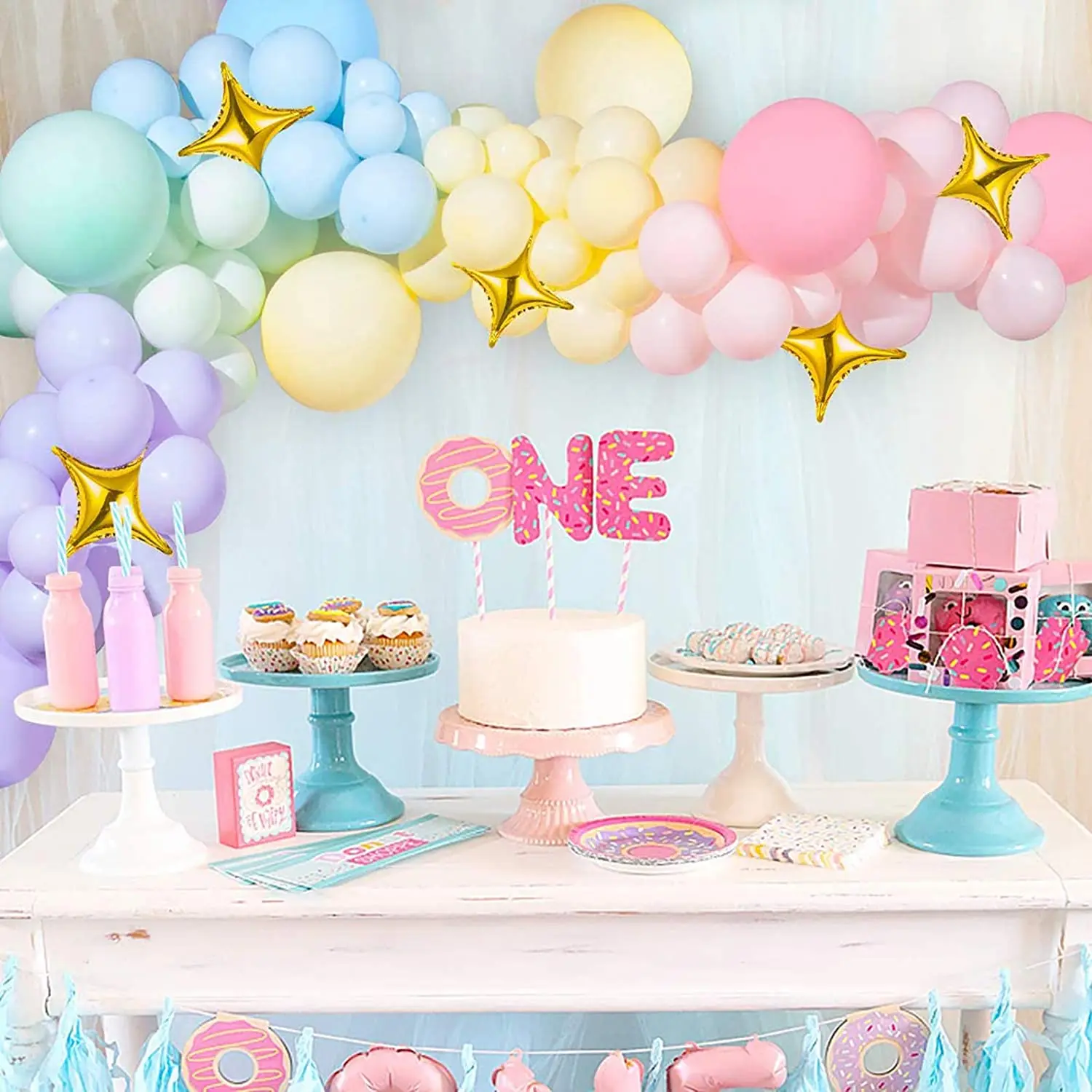 Pastel Latex Balloons 185 Pcs Assorted Macaron Balloon Garland Kit for Baby Shower Wedding Birthday Party Supplies
Pastel Latex Balloons 185 Pcs Assorted Macaron Balloon Garland Kit for Baby Shower Wedding Birthday Party Supplies