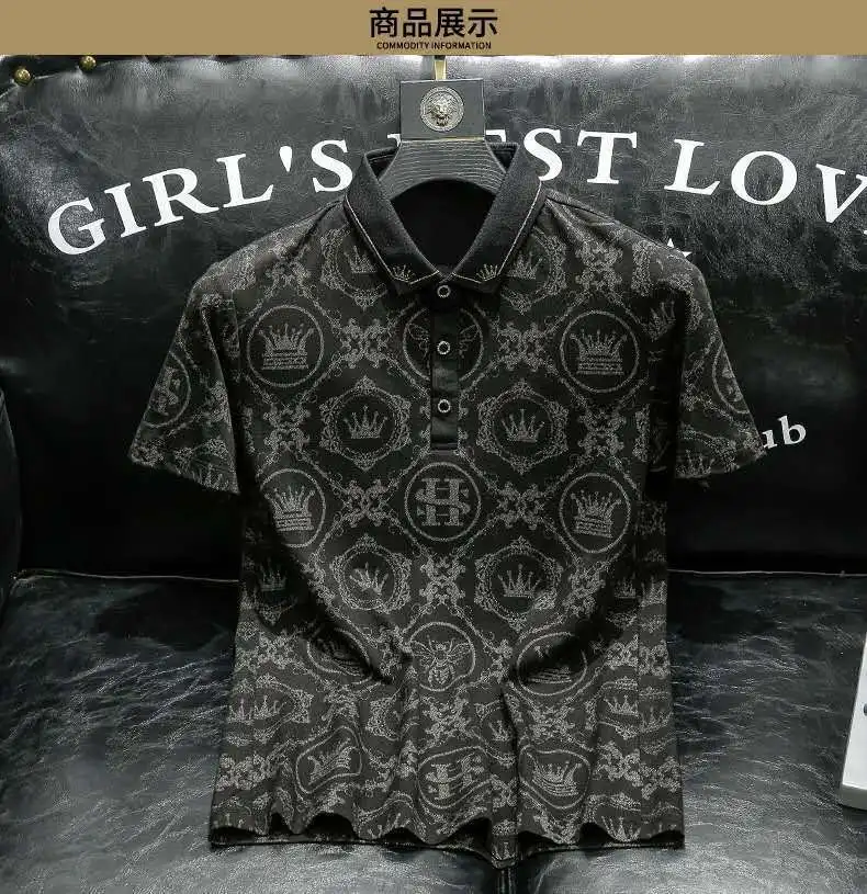 New Summer High Quality Men's Polo Shirt Social Short Sleeve Stand Collar Embroidered Polo Shir Casual Business Color Style Type 
New Summer High Quality Men's Polo Shirt Social Short Sleeve Stand Collar Embroidered Polo Shir Casual Business Color Style Type