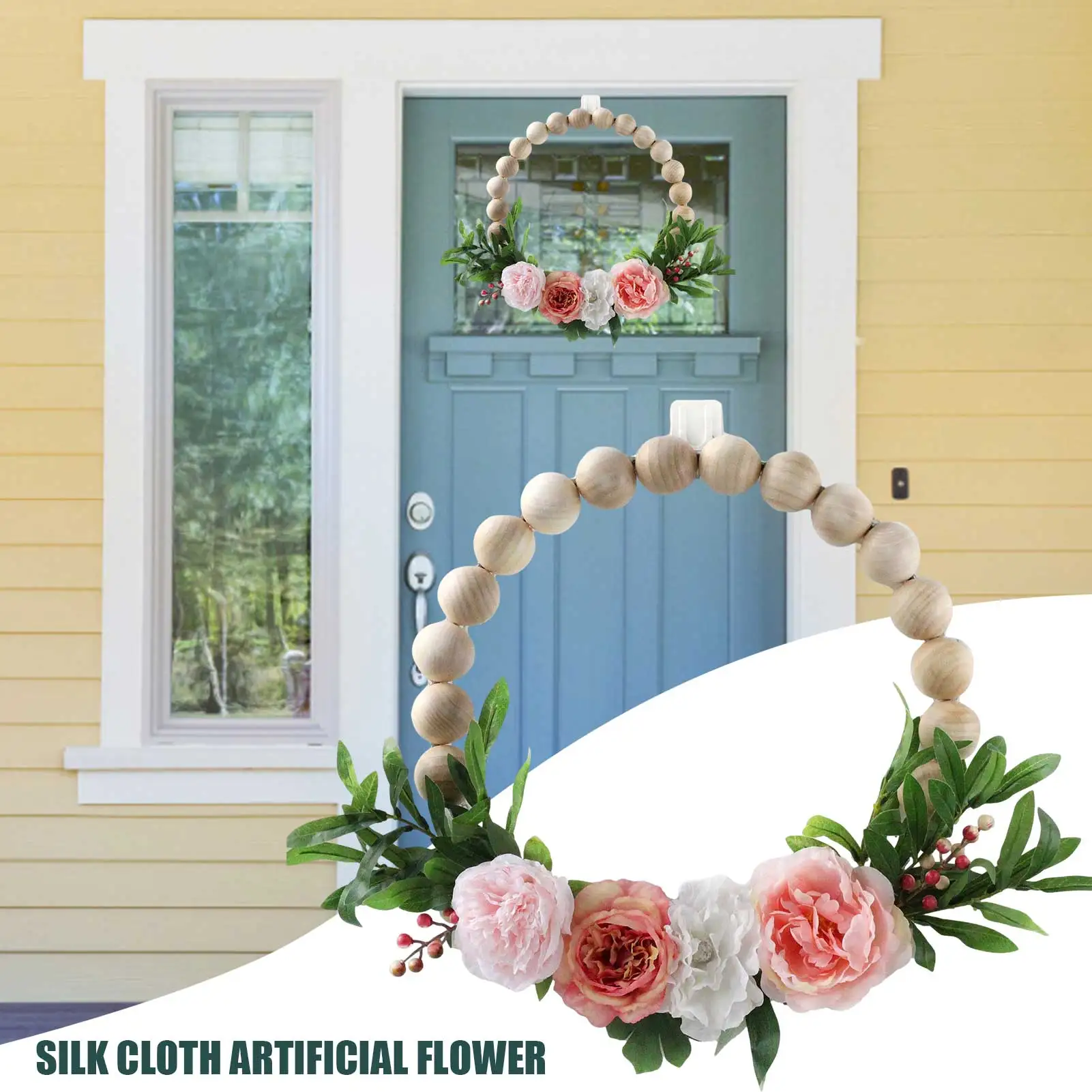 Artificial Winter Jasmine Carnations Flower Wreath Spring Summer Faux Floral Wreath Front Door Hanging Garland For In
Artificial Winter Jasmine Carnations Flower Wreath Spring Summer Faux Floral Wreath Front Door Hanging Garland For In