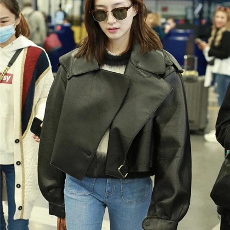 Loose Lady White Faux Leather Coat Black Faux Leather Jacket red Biker Motorcycle Jacket Women Zipper Punk Autumn Winter 2020
Loose Lady White Faux Leather Coat Black Faux Leather Jacket red Biker Motorcycle Jacket Women Zipper Punk Autumn Winter 2020