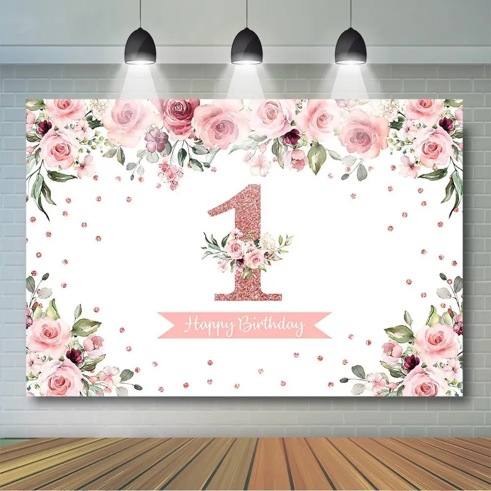 Girls First Birthday Backdrop Pink Flower Glitter One Cake Smash Photography Background Baby 1st Birthday Party Decoration
Girls First Birthday Backdrop Pink Flower Glitter One Cake Smash Photography Background Baby 1st Birthday Party Decoration