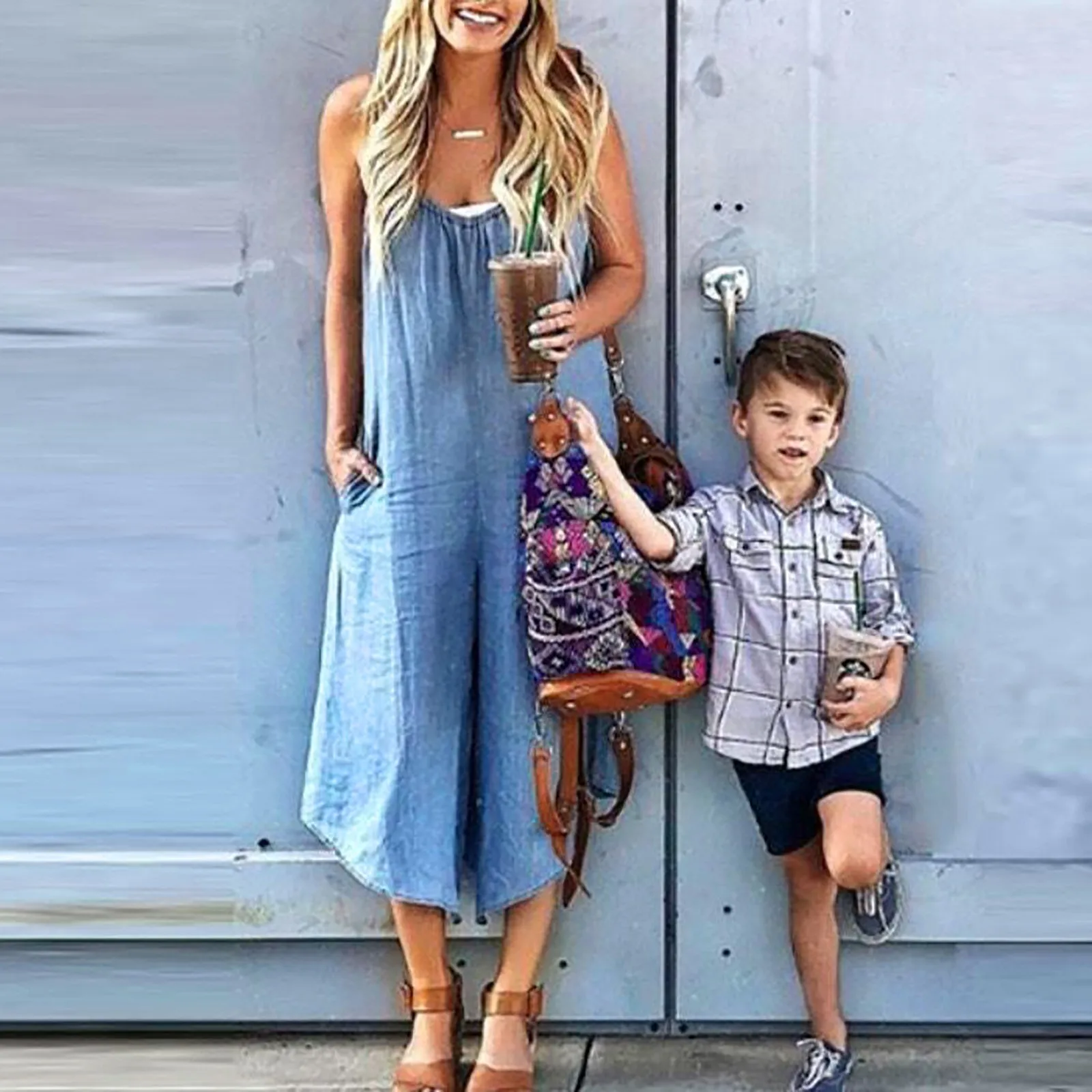 Fashion Summer Woman Outfit Jumpsuit Women's Fashion Sleeveless Suspenders Wide-legged Jumpsuit Mid-length Женский Комбинезон
Fashion Summer Woman Outfit Jumpsuit Women's Fashion Sleeveless Suspenders Wide-legged Jumpsuit Mid-length Женский Комбинезон