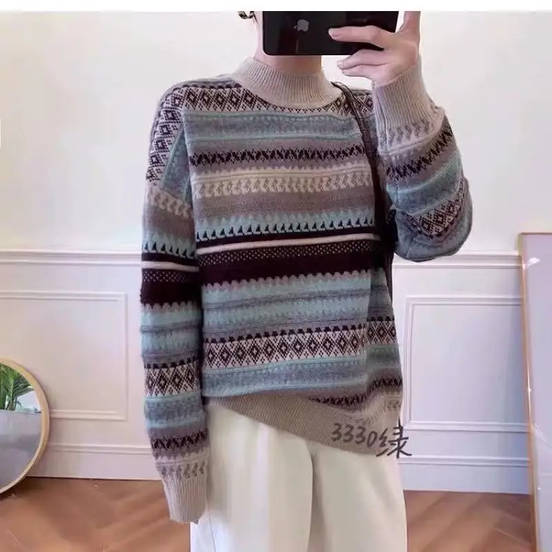 Korean Sweater Pullover Women Knitted Sweaters for Women Long Sleeve Sweater Plus Size Autumn Woman Knit Pullover Sweaters
Korean Sweater Pullover Women Knitted Sweaters for Women Long Sleeve Sweater Plus Size Autumn Woman Knit Pullover Sweaters