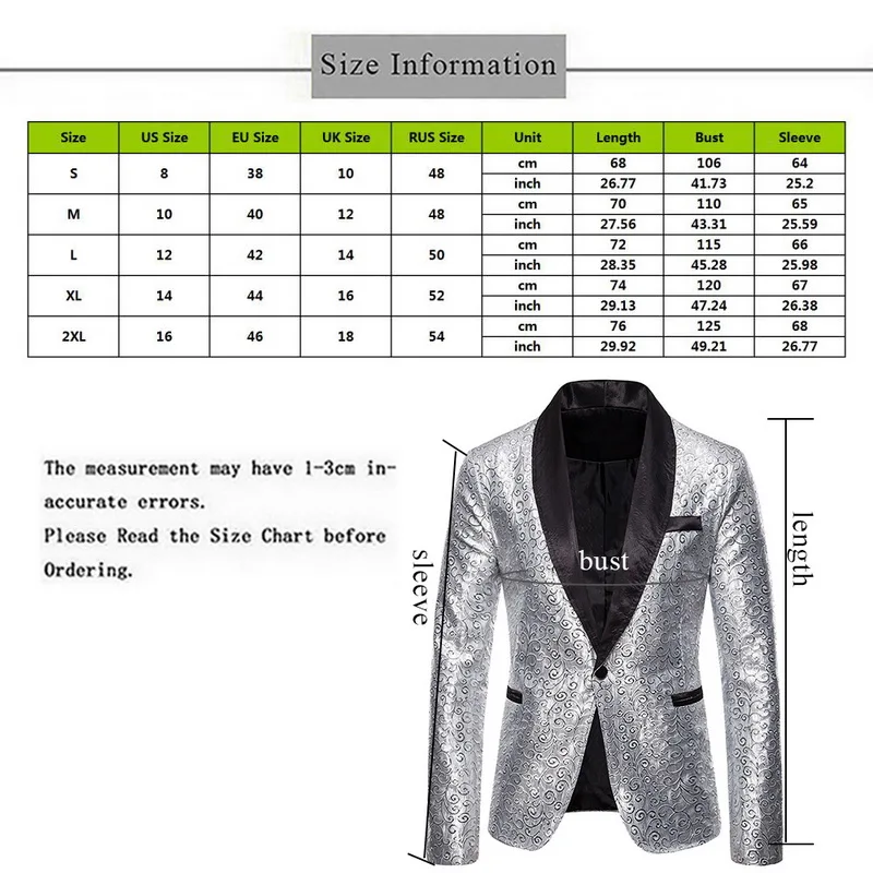 Hot Men Shiny Gold Sequin Glitter Embellished Blazer Jacket Nightclub Blazer Wedding Party Suit Jacket Stage Singers
Hot Men Shiny Gold Sequin Glitter Embellished Blazer Jacket Nightclub Blazer Wedding Party Suit Jacket Stage Singers